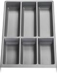 Orga-Box SOTECH Besteckeinsatz SEPARADO Individual silbergrau genarbt | (300 x...