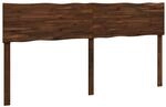 vidaXL Kopfteil mit Live Edge Rostock Dunkelbraun 200 cm