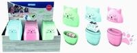 Stylex Dosenspitzer mit Radiergummi Katze Fb. Sortiert