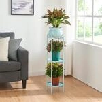 [en.casa] Blumenst&auml;nder Altena Pflanzenst&auml;nder mit Blumentopf und 2 Ablagen...