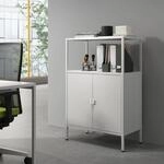 [en.casa] Aktenschrank Hailuoto B&uuml;roschrank aus Stahl mit 2 T&uuml;ren...