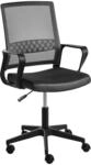 B&uuml;rostuhl Mesh schwarz h&ouml;henverstellbar drehbar mit Armlehnen modern Ease