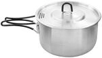 Tatonka Kettle II (1.0/1.6 L) - Outdoor-Kochtopf aus Edelstahl mit Volumenskalierung