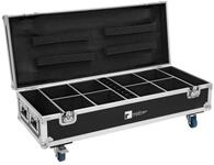 ROADINGER Flightcase 8x AKKU UP-4 QuickDMX mit Ladefunktion | PRO Flightcase...