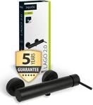 aquaSu&reg; Duscharmatur in schwarz Lago 2.0 | Wasserhahn Dusche | Armatur f&uuml;r...