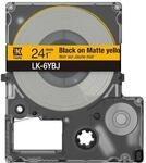 Epson Etikettenkassette, mattes Beschriftungsband LK-6TWJ wei&szlig; auf transparent,