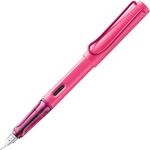 Lamy safari neonpink F&uuml;ller mit polierter Stahlfeder in Strichbreite M | Lamy