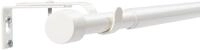 Deco-Raum Gardinenstange Wei&szlig; 70&ndash;120 cm &ndash; Ausziehbare Vorhangstange 19 mm...