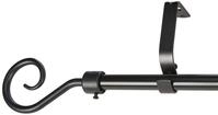 Gardinia 5855 Komplettstilgarnitur Hook, Durchmesser 16 mm, ausziehbar, 130-240 cm,