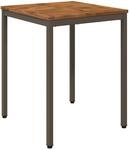 vidaXL Gartentisch Natur und Kaffee 60 x 60,5 x 75 cm
