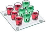 Relaxdays Tic Tac Toe Trinkspiel, f&uuml;r Erwachsene, 2 Personen, transparent | 9