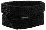 blomus | Aufbewahrungskorb | Tela | Kunstfaser Black | M | 15x10x9cm | Indoor |