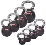 Sport-Thieme Kettlebell Gummiert mit ger&auml;ndeltem Chrom-Griff