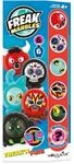 Freak Marbles 2218460 Totem Pack Rot, Sammelmurmeln 6er Set, inkl. seltener