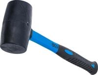 BGS 1962 | Gummihammer | Fiberglasstiel | schwarzer Kopf | &Oslash; 65 mm | 720 g | L&auml;nge