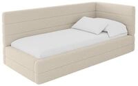 ALTDECOR Jugendbett mit Matratze - BEMY 100x200 Dunkelbeige | Kinderbett...