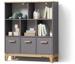 Livinity Kinderregal Mailo, Grau/Artisan, 98.4 x 113.4 cm | universelle
