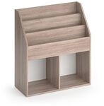 Vicco B&uuml;cherregal Luigi, Sonoma, 72 x 79 cm | mit 2 Faltboxen, zur...