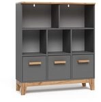 VitaliSpa Kinderregal Malia, Grau/Artisan, 98.4 x 113.4 cm | zur Aufbewahrung...