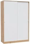 Calicosy ELI Kleiderschrank mit 2 Schiebet&uuml;ren, Holzoptik, H&ouml;he 200 cm, Wei&szlig;