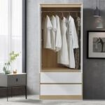 [en.casa] Kleiderschrank Bastheim Schrank mit 2 T&uuml;ren Garderobenschrank 176 x...