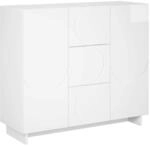 vidaXL Sideboard Hochglanz Wei&szlig; 85,5 x 31 x 75 cm Holzwerkstoff | Dieses...