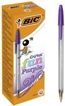 Bic 929055 Cristal Fun - Kugelschreiber Pack 20 violett