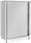 Royal Catering Edelstahl-Geschirrschrank 120 x 70 x 180 cm 3 Einsch&uuml;be 2...