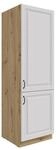 Kuechen-preisbombe K&uuml;chen Hochschrank 60 cm Stilo Weiss + Eiche Artisan...