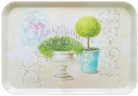 Lashuma Mittel gro&szlig;es Serviertablett 38x26 cm, K&uuml;chentablett aus Melamin,...