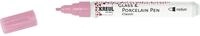 KREUL 16404 - Glass & Porcelain Pen Classic medium, rosa, formstabile Rundspitze,
