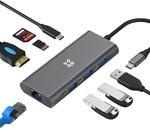 XtremeMac Multifunktionaler USB-C Hub f&uuml;r MacBook, 4K HDMI, USB 3.0,