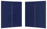 vidaXL Partyzelt-Seitenteil 2 STK. 200 x 195 cm Blau PE und Stahl