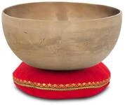 XDrum Therapeutic Klangschale Ton C / 1400 g Kissen Set, Gestimmt auf Ton C 