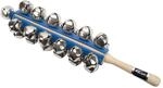 Fame SB125 Sleigh Bells Tambourine, 25 Glocken, Holzgriff, Stahl-Schellen, 31cm