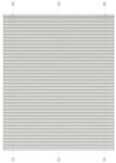 vidaXL Plissee Hellgrau 110x100 cm Stoffbreite 109,4 cm Polyester