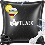 tillvex&reg; Poolkissen Winter 2X XXL 120x120 cm mit 12m Seil & Reparaturkit 