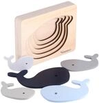 Kindsgut Tierpuzzle Lagenpuzzle, Wal | Lernspielzeug zur F&ouml;rderung der Motorik,
