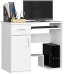 AKORD Schreibtisch Jay 90 cm | mit 1 T&uuml;r und 1 Schublade | PC-Schreibtisch | Office