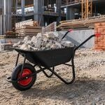 MAXCRAFT Schubkarre 250 kg 100 L Bauschubkarre Gartenschubkarre Transportkarre