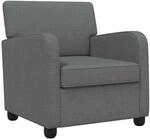 vidaXL Sessel Dunkelgrau Stoff