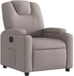 vidaXL Relaxsessel Taupe Stoff