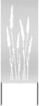 vidaXL Garten Sichtschutz-Leinwand Silber 50 x 140 cm Verzinkter Stahl