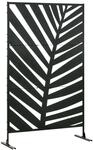 Outsunny Raumteiler 3-teilig Balkon Sichtschutz 122 x 198 cm Schwarz |...