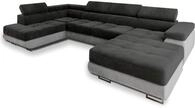 Masseno Ecksofa CASONE L-S mit Schlaffunktion U-Form, Sofa mit Bettkasten,