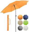FARE Sonnenschirm Gr. XL - 235 cm Durchmesser - UV-Schutz 50+ f&uuml;r Balkon Garten