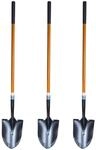 FRONTTOOL Spatenschaufel 3er Set | Amerikanische Form 2-in-1 Gartenwerkzeug 