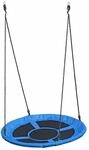 Belladoor Blau 100 cm Nestschaukel, Runde UFO Schaukel Mit Seilen, Robuster Und