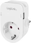 LogiLink PA0247 - Steckdosenadapter (CEE 7/3) mit 2X USB (2X USB-A) und