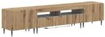 vidaXL 3-teiliges LED TV Regal ZWOLLE Artisan-Eiche Holzwerkstoff | Bietet